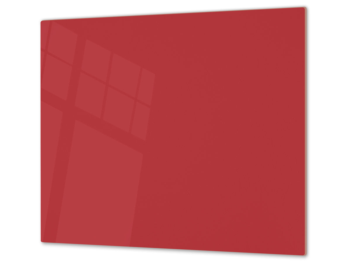 Tempered GLASS Kitchen Board D18 Series of colors: Dark Red