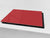 Tabla de cortar de cristal templado D18 Serie de Colores: Rojo oscuro