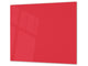 Planche à découper en verre trempé – Couvre-cuisinière; D18 Série de couleurs: Rouge
