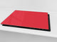 Schneidbrett aus Hartglas und schützende Arbeitsoberfläche; D18 Reihe von Farben: Red