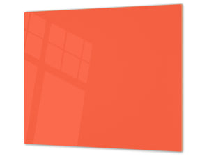 Schneidbrett aus Hartglas und schützende Arbeitsoberfläche; D18 Reihe von Farben: Orange