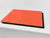 Tempered GLASS Kitchen Board D18 Series of colors: Orange
