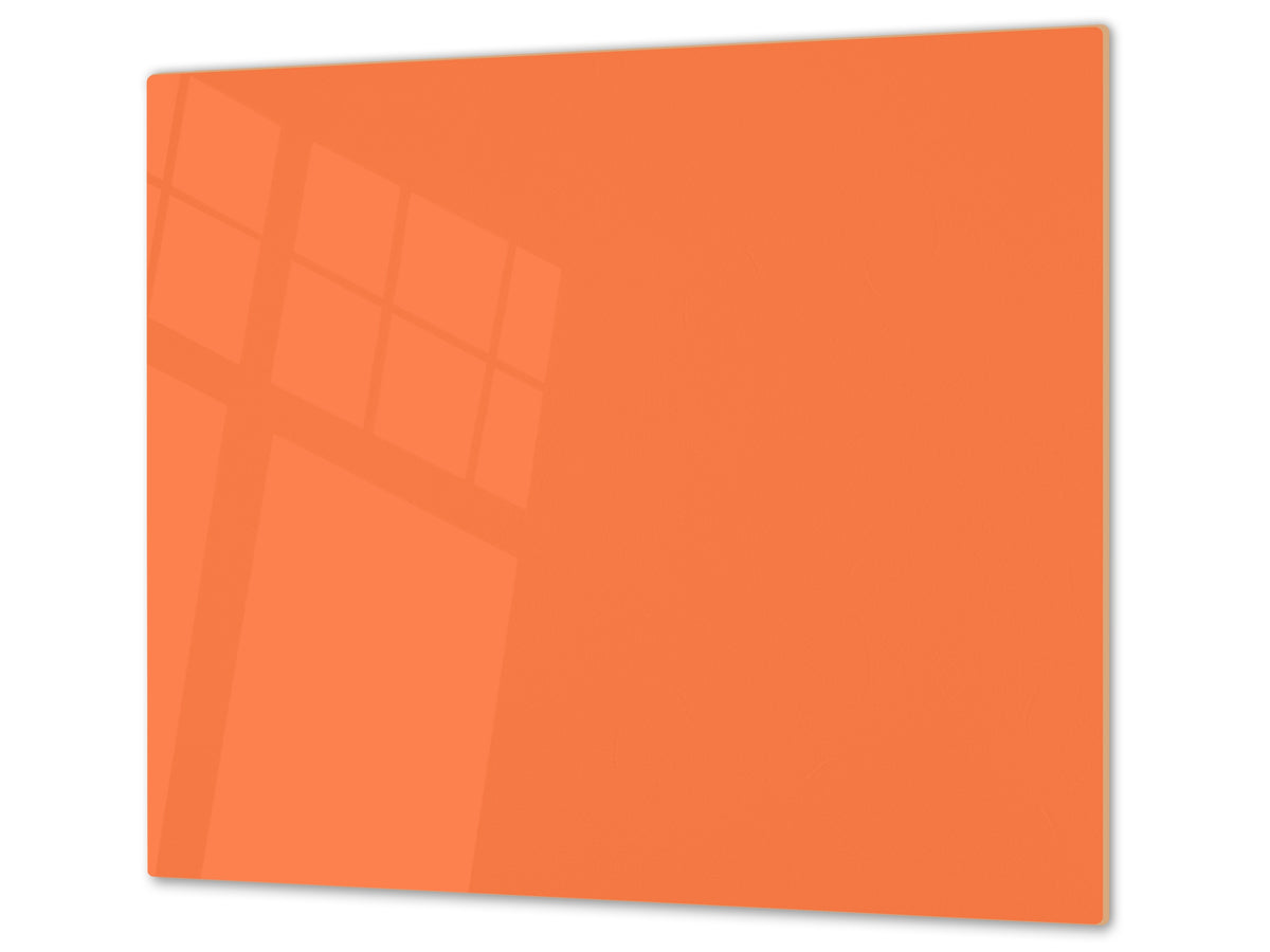 Tempered GLASS Kitchen Board D18 Series of colors: Pastel Orange