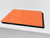 Tabla de cortar de cristal templado D18 Serie de Colores: Naranja Pastel