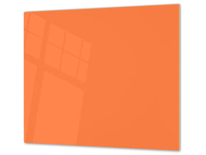 Tempered GLASS Kitchen Board D18 Series of colors: Bright Orange