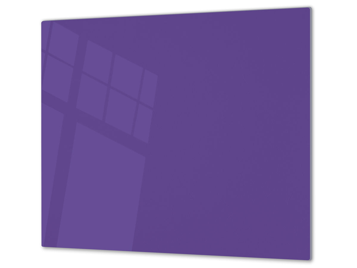 Tempered GLASS Kitchen Board D18 Series of colors: Purple
