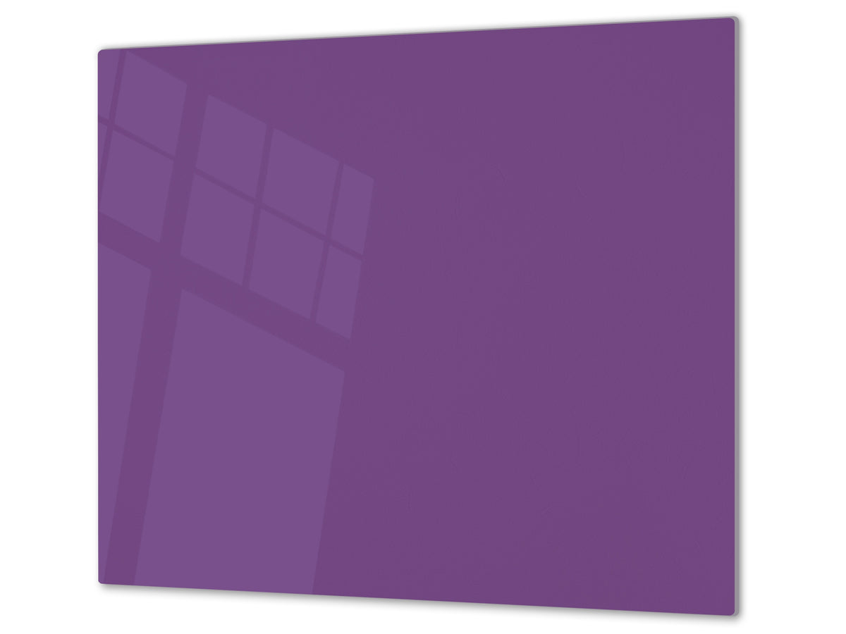 Tempered GLASS Kitchen Board D18 Series of colors: Dark Violet