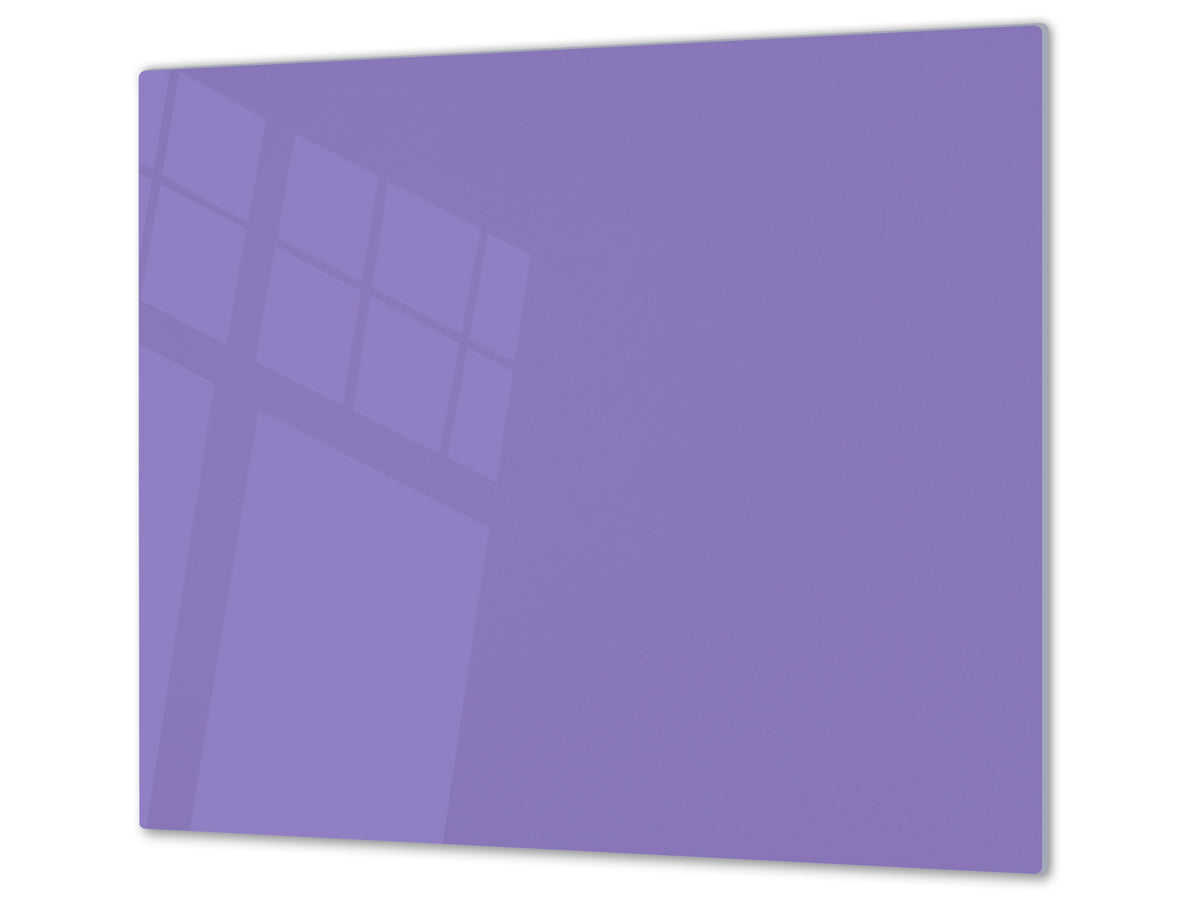 Tempered GLASS Kitchen Board D18 Series of colors: Lavender