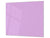 Schneidbrett aus Hartglas und schützende Arbeitsoberfläche; D18 Reihe von Farben: Lilac