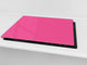 Schneidbrett aus Hartglas und schützende Arbeitsoberfläche; D18 Reihe von Farben: Pink