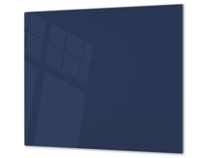Tempered GLASS Kitchen Board D18 Series of colors: Dark Navy Blue