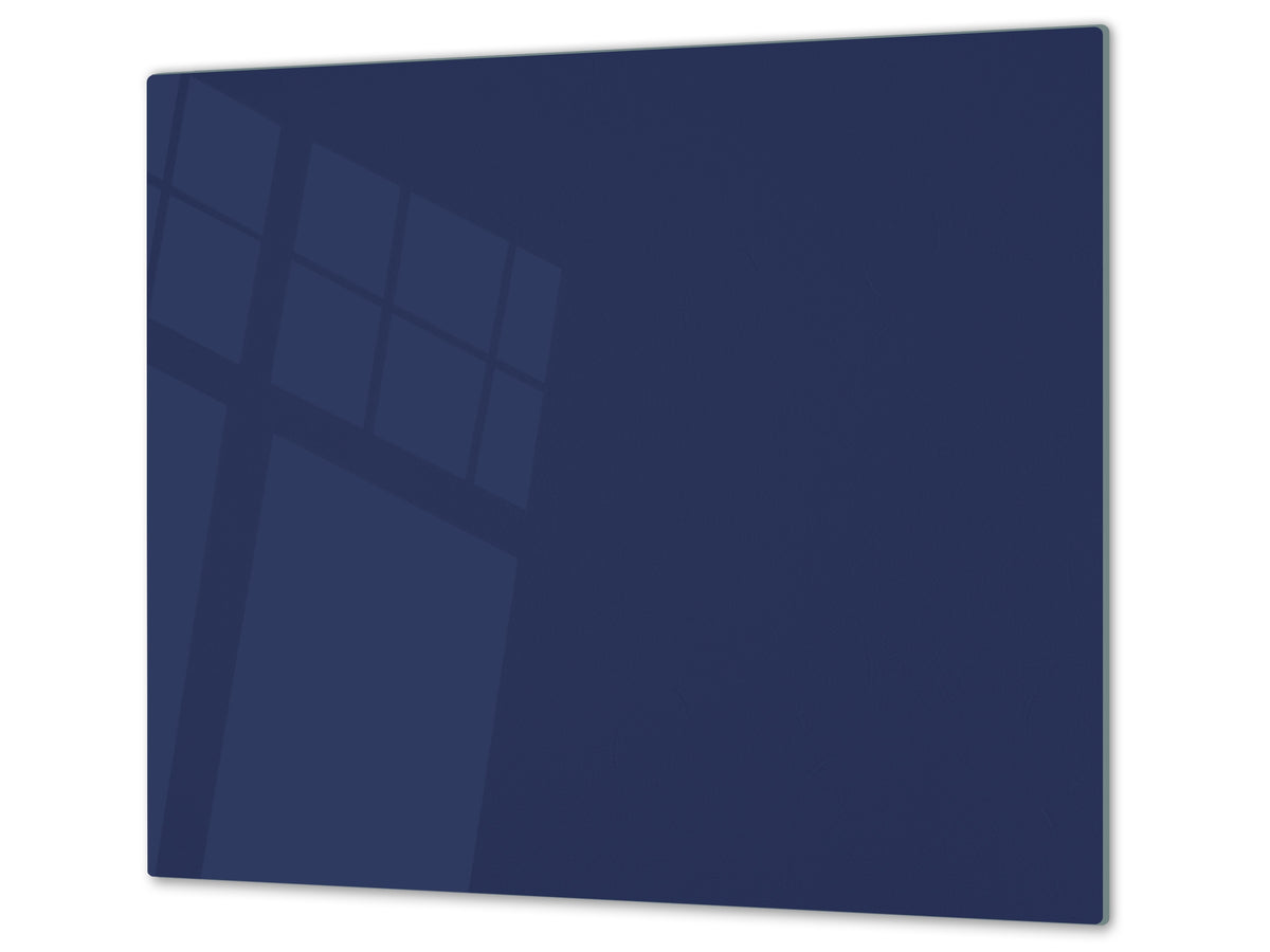 Tempered GLASS Kitchen Board D18 Series of colors: Steel Blue