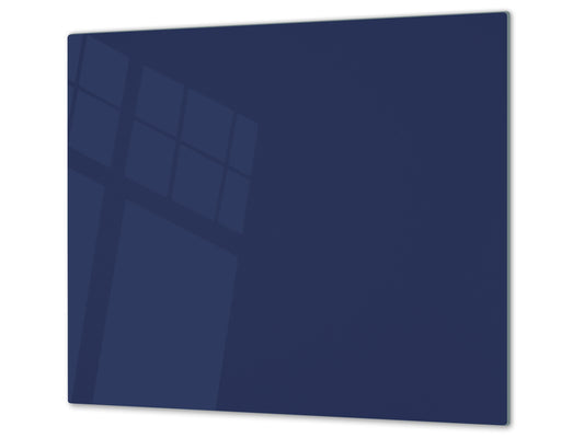 Tempered GLASS Kitchen Board D18 Series of colors: Steel Blue