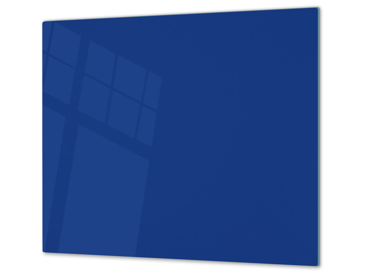 Tempered GLASS Kitchen Board D18 Series of colors: Cobalt Blue