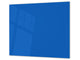 Planche à découper en verre trempé – Couvre-cuisinière; D18 Série de couleurs: Bleu Azur Foncé
