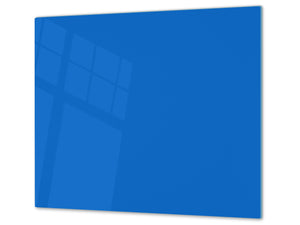 Schneidbrett aus Hartglas und schützende Arbeitsoberfläche; D18 Reihe von Farben: Azure