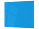 Planche à découper en verre trempé – Couvre-cuisinière; D18 Série de couleurs: Bleu clair