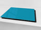Schneidbrett aus Hartglas und schützende Arbeitsoberfläche; D18 Reihe von Farben: Dark Turquoise