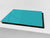 Schneidbrett aus Hartglas und schützende Arbeitsoberfläche; D18 Reihe von Farben: Turquoise