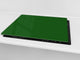 Tabla de cortar de cristal templado D18 Serie de Colores: Verde oscuro