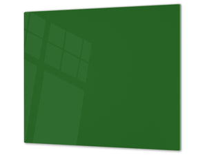 Planche à découper en verre trempé – Couvre-cuisinière; D18 Série de couleurs: Vert forêt
