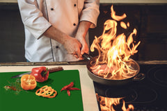 Tempered GLASS Kitchen Board D18 Series of colors: Forest Green