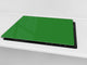 Schneidbrett aus Hartglas und schützende Arbeitsoberfläche; D18 Reihe von Farben: Green