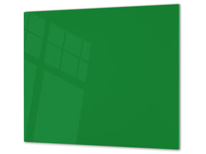 TAGLIERE IN VETRO TEMPERATO – D18 Serie di colori : Verde Prato 