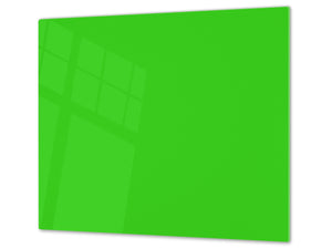Schneidbrett aus Hartglas und schützende Arbeitsoberfläche; D18 Reihe von Farben: Yellow Green