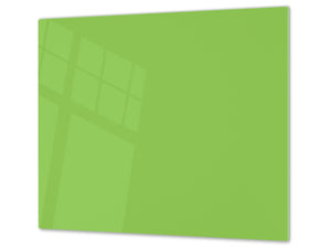 Planche à découper en verre trempé – Couvre-cuisinière; D18 Série de couleurs: Vert Pastel