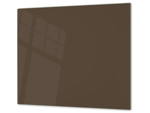 Schneidbrett aus Hartglas und schützende Arbeitsoberfläche; D18 Reihe von Farben: Brown