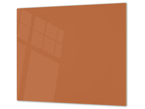 Schneidbrett aus Hartglas und schützende Arbeitsoberfläche; D18 Reihe von Farben: Walnut