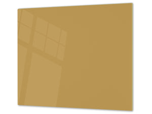 Schneidbrett aus Hartglas und schützende Arbeitsoberfläche; D18 Reihe von Farben: Light Brown