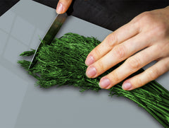 Tempered GLASS Kitchen Board D18 Series of colors: Ash Gray