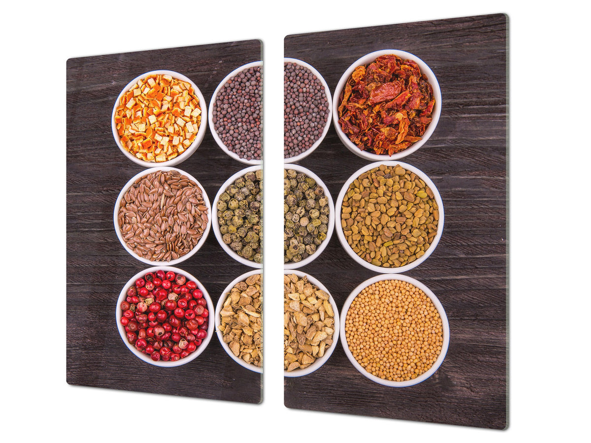 Glass Kitchen Board 60D03A: Healthy spices
