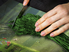 Glass Pastry Board 60D18: Forest aura