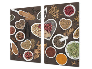 Glass Kitchen Board 60D03A: I love spices 1