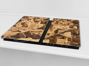 Glass Cutting Board and Worktop Saver 60D12: Ancient city