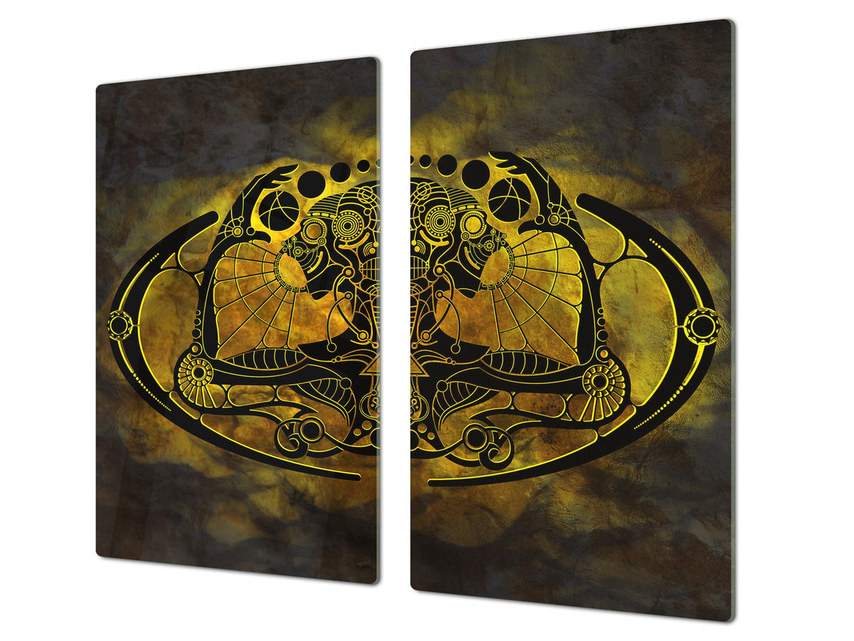 Glass Cutting Board 60D15: Egyptian figure