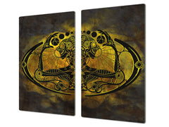 Glass Cutting Board 60D15: Egyptian figure