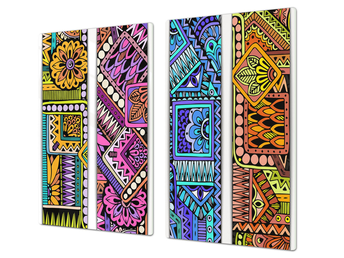 Glass stove top 60D21: Colorful mosaic 2