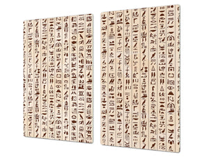 Glass Cutting Board 60D15: Hieroglyphs 6