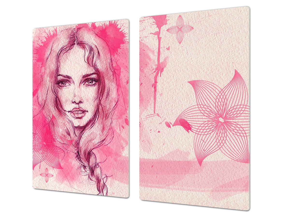 Resistant Glass Cutting Board 60D05B: Women's theme 2