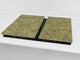 KITCHEN BOARD & Induction Cooktop Cover – Glass Pastry Board D25 Textures and tiles 1 Series: Tiny golden tiles