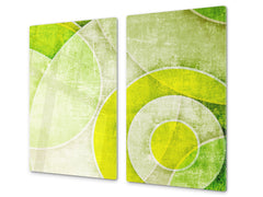 Tempered GLASS Cutting Board D01 Abstract Series: Texture 146