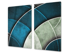 Tempered GLASS Cutting Board D01 Abstract Series: Texture 111