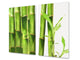 Küchenbrett aus Hartglas und Kochplattenabdeckung; D08 Nature Series:  Bamboo baby