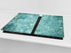 Planche à découper en verre trempé et couvre-cuisinière; D10B Série Textures: Texture 172