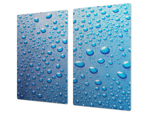 Tempered GLASS Cutting Board 60D10: Drops of water 2