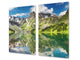 Very Big Kitchen Board – Glass Cutting Board and worktop saver; Nature series DD08: Montagne 6